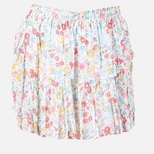 Loveshackfancy Floral Mini Skirt